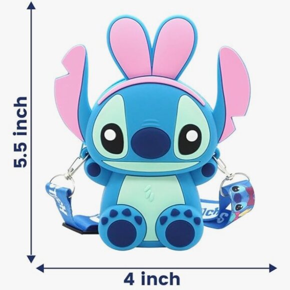 Disney Stitch Mimi Silicon Crossbody CUTE bag - Picture 7 of 7
